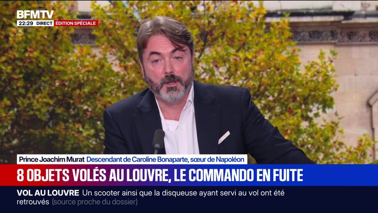 Le Prince Joachim Murat réagit au cambriolage au Louvre